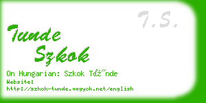 tunde szkok business card